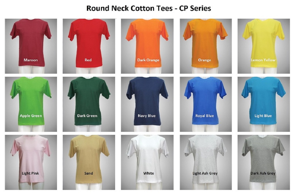 Round Neck Cotton Tees - CP Series (image for) Round Neck Cotton Tees - CP Series